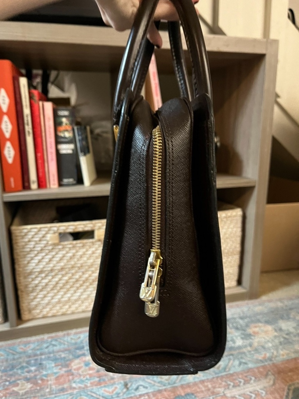 LOUIS VUITTON Triana Handbag in Damier Ebene Y2K Vintage - Picture 5 of 16